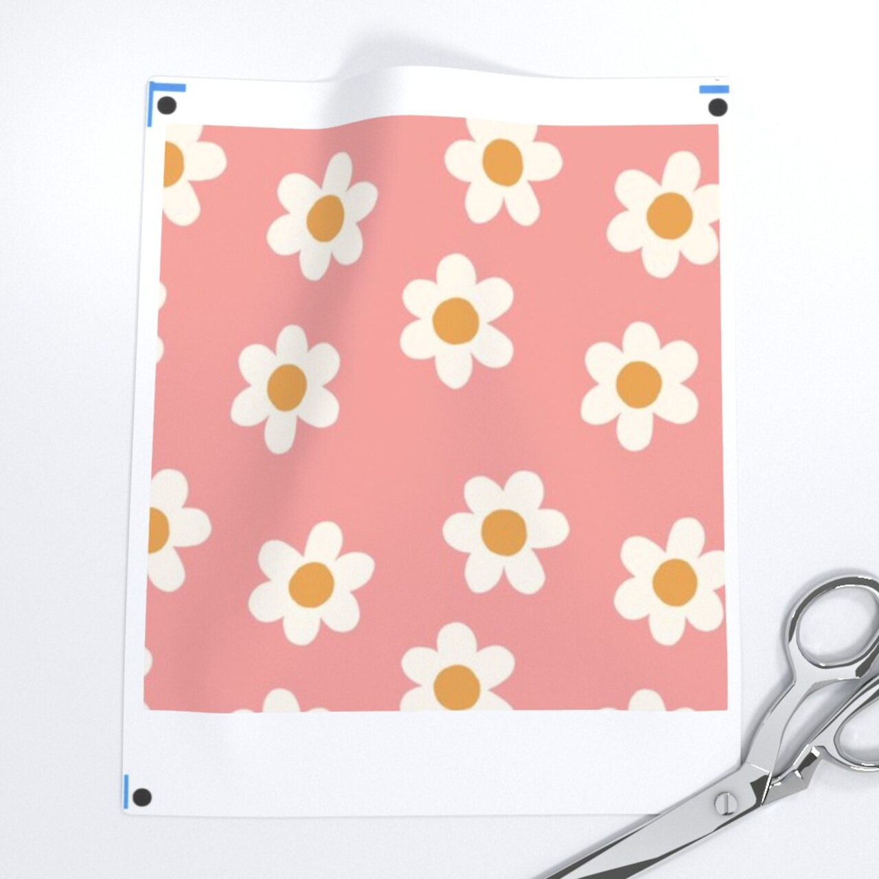 Groovy Retro Flowers 90S Daisy Boho Cute Girly Girls Room Tween Nineties Vintage Floral Retro Floral Pink Bubble Gum Custom Printed Fabric by Spoonflower Various Fabrics by the Yard or Fat Quarter